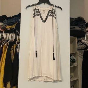 A-Line Woven Pattern Dress